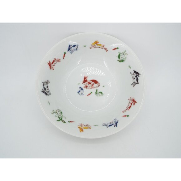 Vintage 1984 Taitu Japan Ceramic 3-Piece Bunny Rabbit Set - Plate, Bowl, Cup - Picture 11 of 13